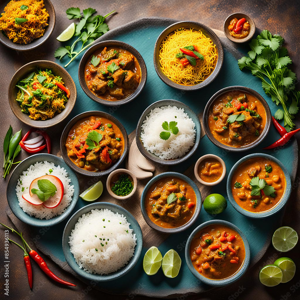 Sri Lankan Curry and Rice selection Sri Lankan Curry and Rice selection