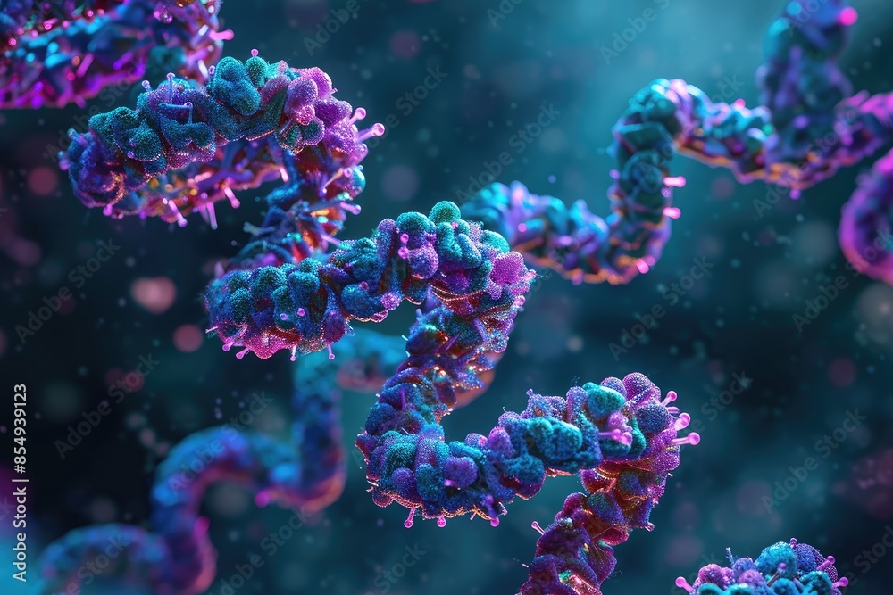 a dna model with a background of pink and blue, Render a visually stunning image of a CRISPR-Cas9 system a dna model with a background of pink and blue, Render a visually stunning image of a CRISPR-Cas9 system