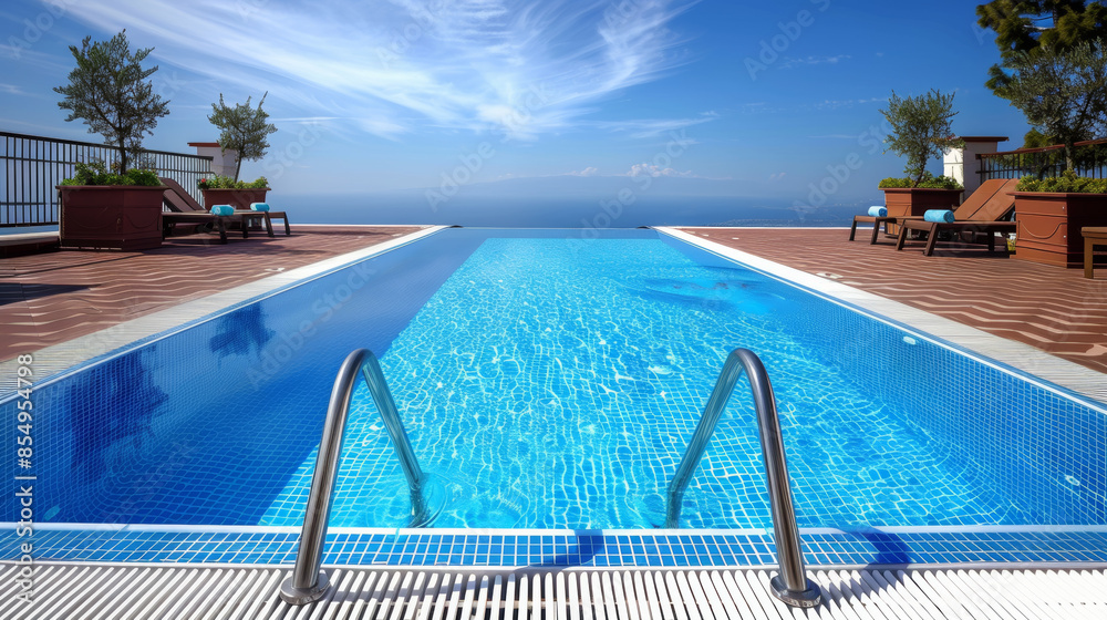 Pool Background Entourage An inviting swimming pool background for relaxation and leisure ...