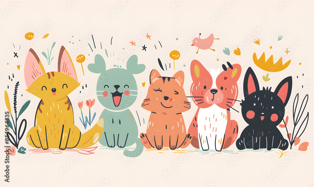 cartoon illustrator card or background .