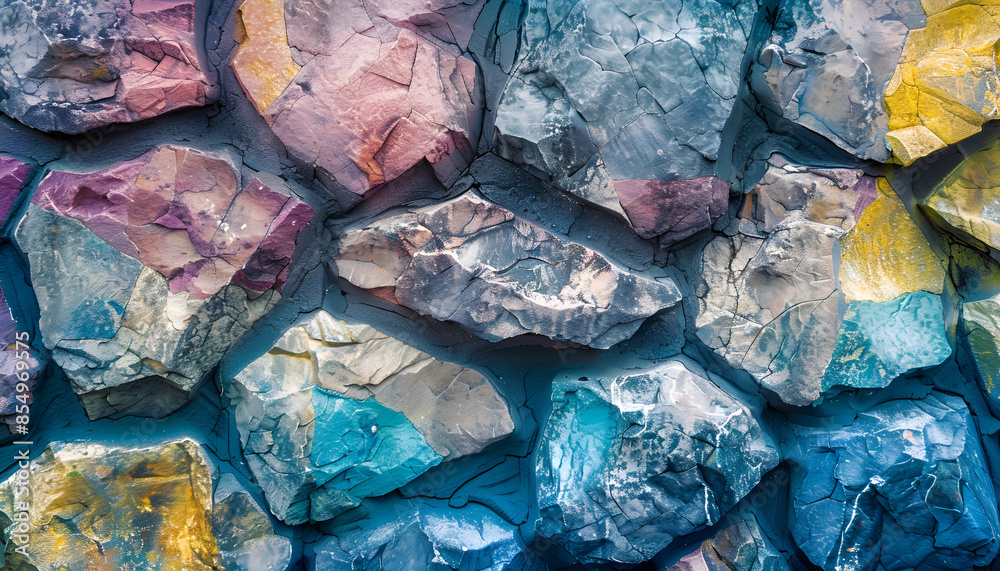 Obraz premium Rock wall, Colorful stone background