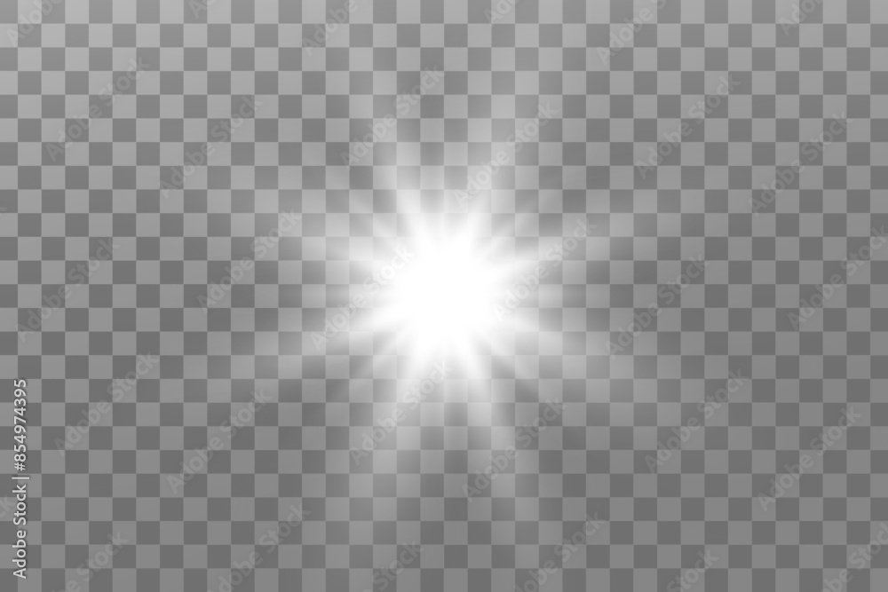 Glowing lights effect. Glitter sparkle isolated. White shining star or sun flare. Decoration for Christmas, new year party. Magic photo overlay. Transparent background can be removed in vector file. Glowing lights effect. Glitter sparkle isolated. White shining star or sun flare. Decoration for Christmas, new year party. Magic photo overlay. Transparent background can be removed in vector file.