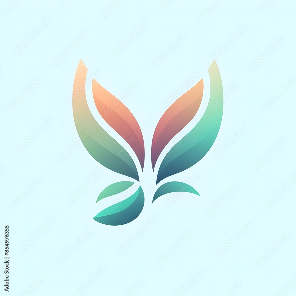 AI Generate of Abstract Logo in the Shape of Butterfly. Vector, Logo, Symbol. AI Generate of Abstract Logo in the Shape of Butterfly. Vector, Logo, Symbol.