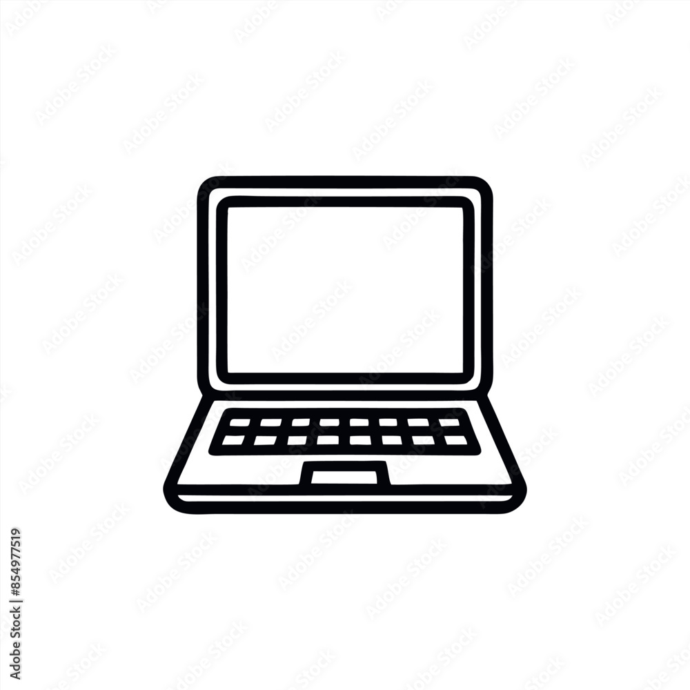 Simple Laptop Vector with Minimalist and modern design Simple Laptop Vector with Minimalist and modern design