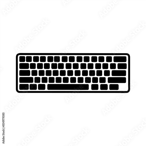Simple Keyboard Vector with Minimalist and modern design