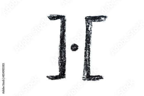 Wallpaper Mural A hand-drawn Proserpina symbol in black pencil isolated on a white background. Perfect for astrology-themed designs, horoscope articles, and spiritual projects Torontodigital.ca