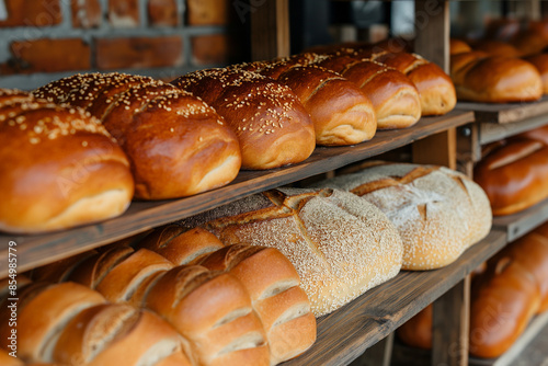 assortment of baked bread