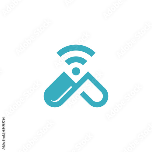 capsule connect simple sleek creative geometric modern logo design