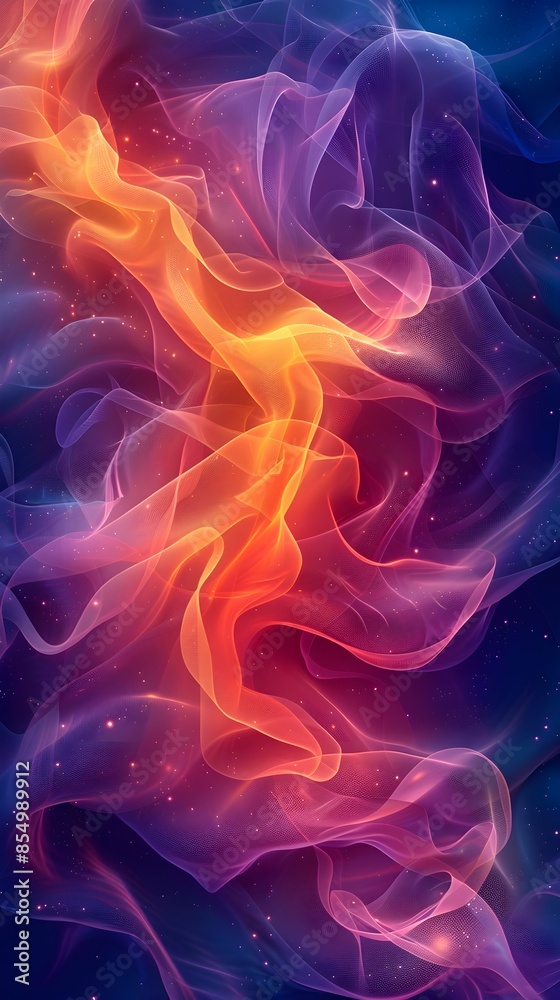 Captivating Abstract Curves and Vibrant Chromatic Arrangements in Digital Captivating Abstract Curves and Vibrant Chromatic Arrangements in Digital
