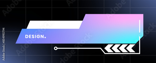 Modern pop up window illustration. Futuristic pop up interface.