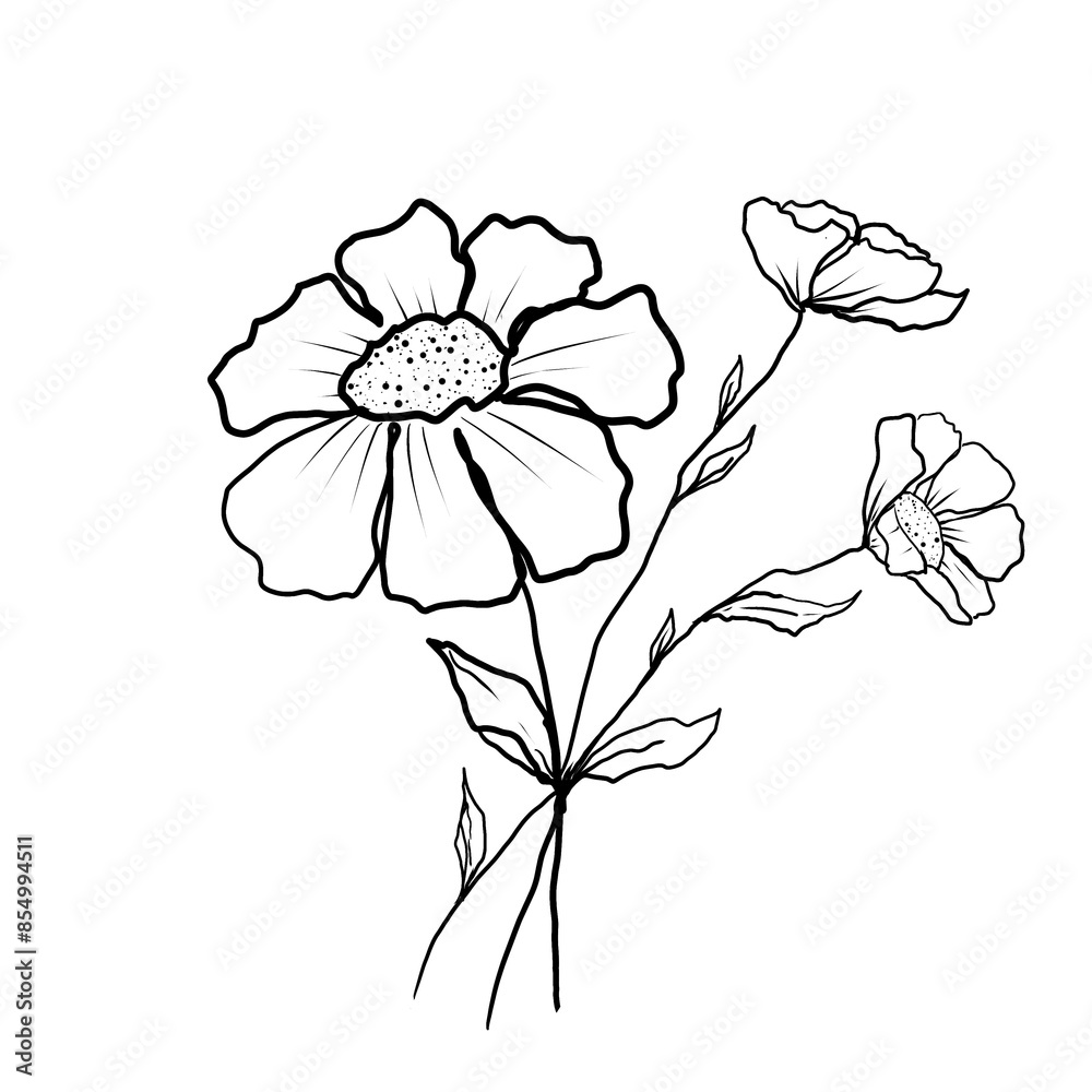 illustration of a flower illustration of a flower