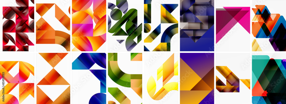 Set of abstract minimal geometric backgrounds with lines, circles and triangles. Vector Illustration For Wallpaper, Banner, Background, Card, Book Illustration, landing page Set of abstract minimal geometric backgrounds with lines, circles and triangles. Vector Illustration For Wallpaper, Banner, Background, Card, Book Illustration, landing page