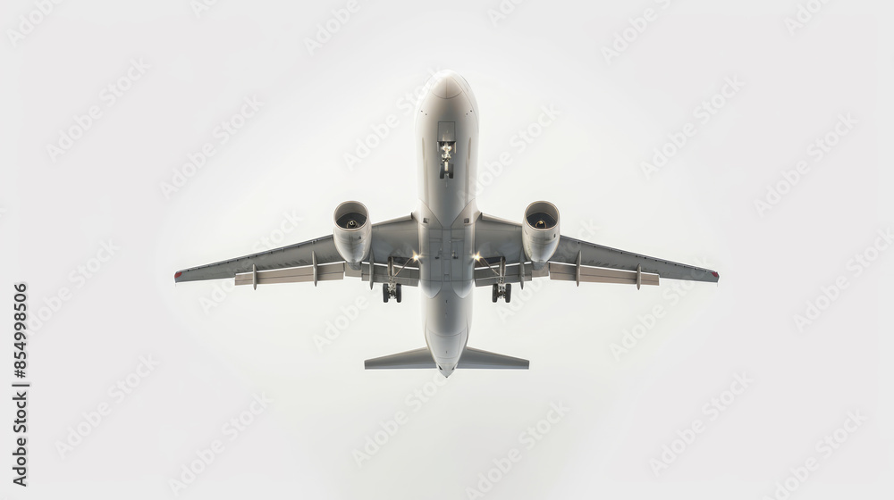 Fototapeta premium Passenger Plane with Lights