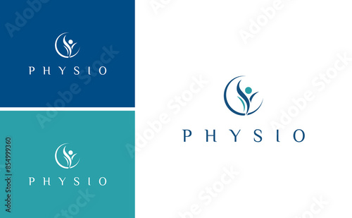 Physiotherapy, Physical Therapy, Kinesiologic logo design for muscle bone rehabilitation
