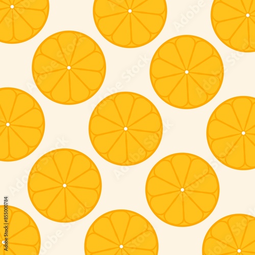 Orange pattern sloping floor