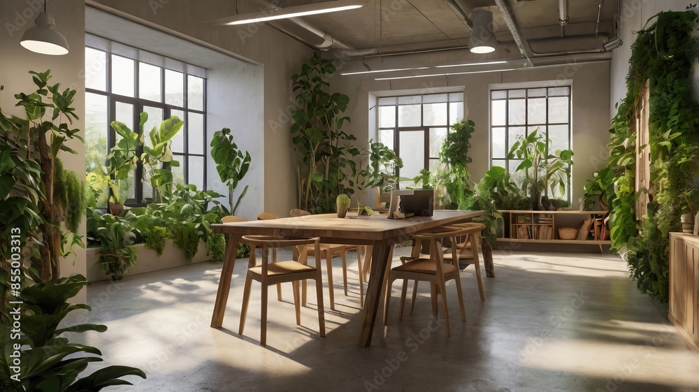 Fototapeta premium biophilic design studio