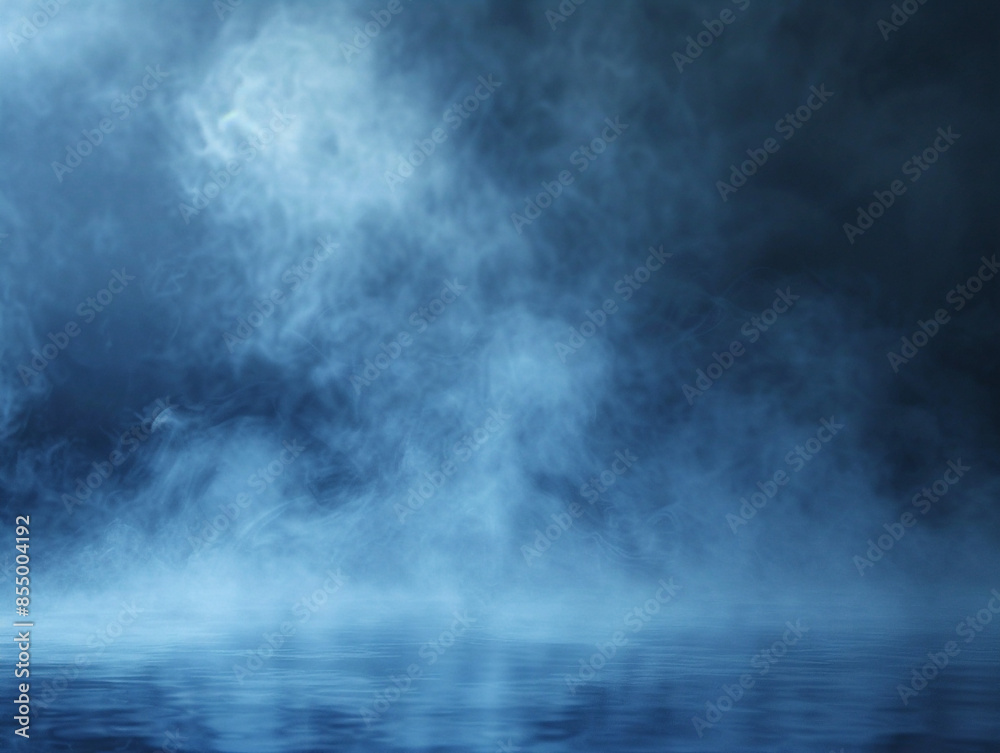 Fog in the darkness, abstract dark blue background for display Fog in the darkness, abstract dark blue background for display