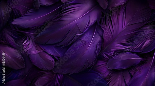 Elegant Purple Feather Texture Abstract Background for Luxury Branding and Decor © pkproject