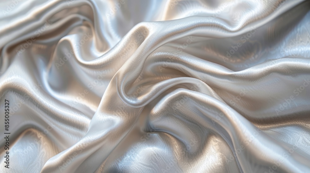 Create a lavish ambiance with this elegant white silver fabric, boasting a luxurious satin texture and a graceful natural blur, perfect for adding a touch of opulence to any project. Create a lavish ambiance with this elegant white silver fabric, boasting a luxurious satin texture and a graceful natural blur, perfect for adding a touch of opulence to any project.