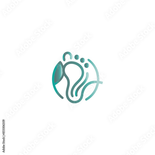 foot care logo, foot spa logo, footcare clinic logo, podiatry Reflexology logo design, Foot and ankle, Ankle and green branch with leaves vector design.