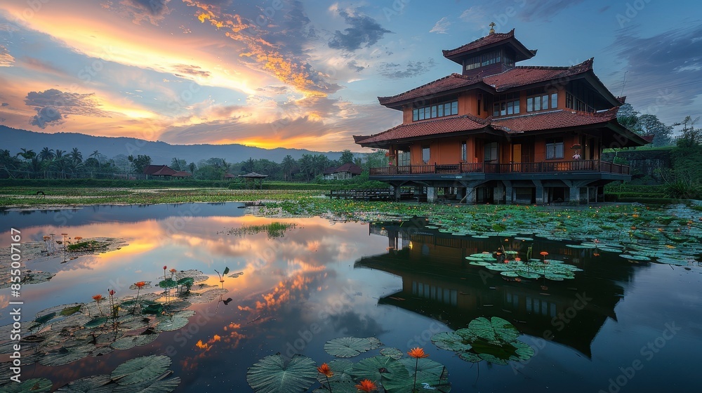 Traditional house with fresh view Traditional house with fresh view