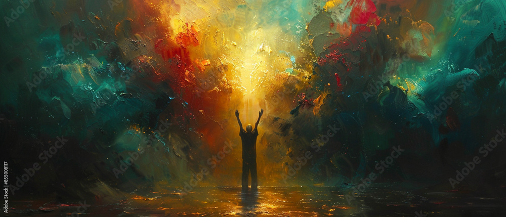 Spirituelle Hingabe eines Mannes Spirituelle Hingabe eines Mannes