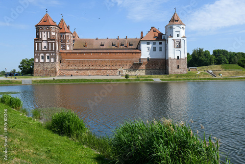 View at the castle of Mir in Belarus