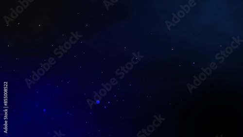 Dark cloudy moving background with particles