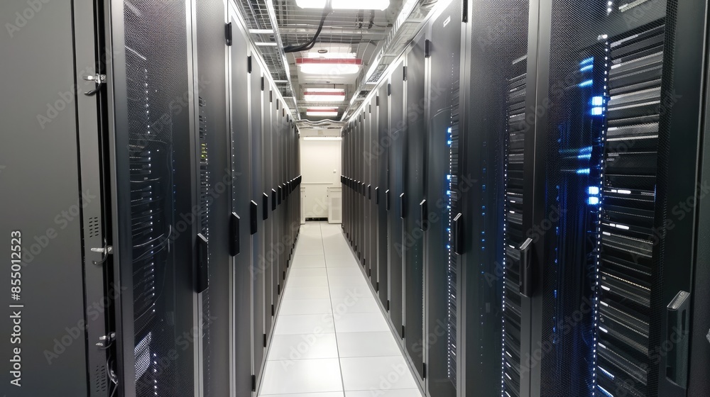 Server center inside, generative ai Server center inside, generative ai