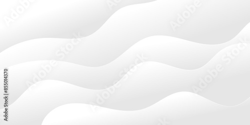 Abstract white and light gray wave modern soft luxury texture with smooth and clean vector subtle background illustration. 