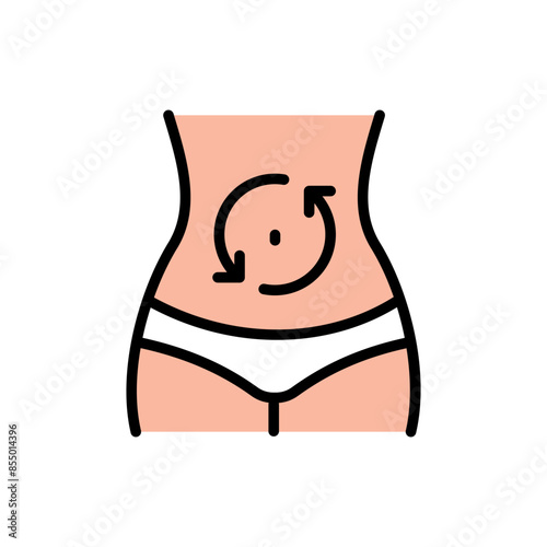 Digestion color icon. Vector symbol in trendy flat style on white. Digestion sing for design