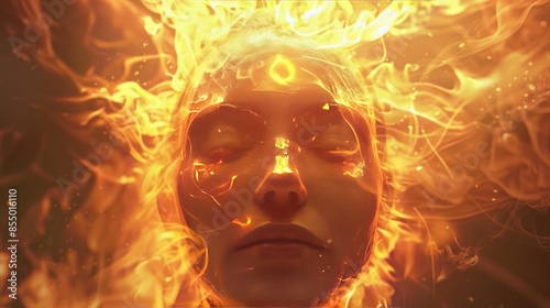 Wallpaper Mural A sun that provides life-giving energy like a beautiful woman. Generative AI Torontodigital.ca