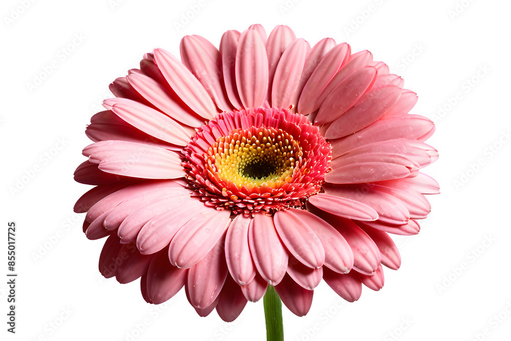Pink Gerbera Daisy Isolated on Transparent Backgroundd Pink Gerbera Daisy Isolated on Transparent Backgroundd