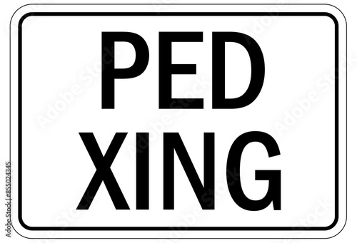 Pedestrian walkways sign