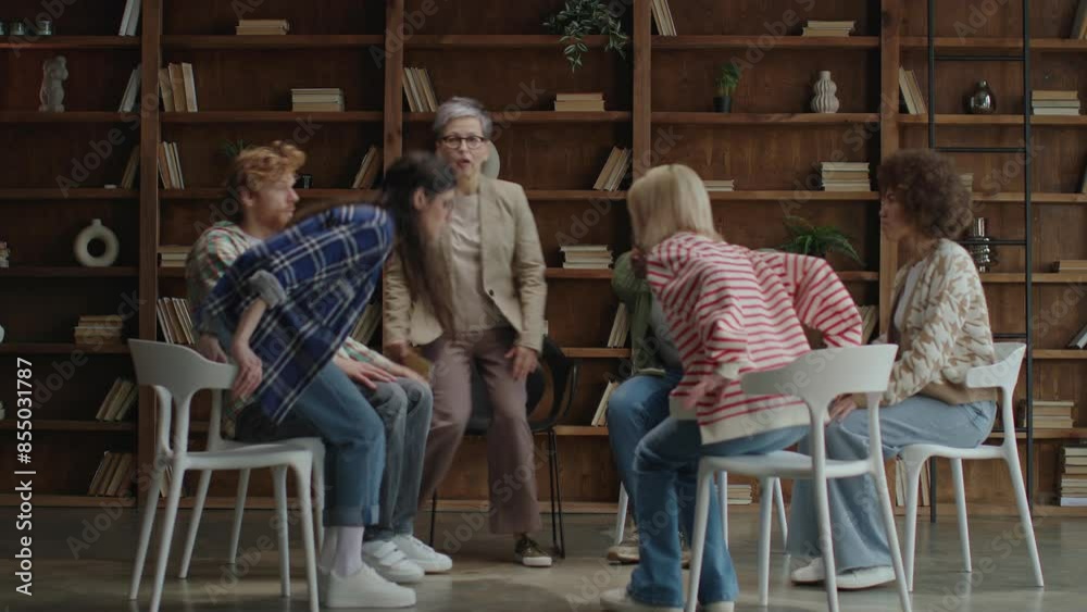 Individuals gather, ready for a group therapy session, embodying courage and commitment to their journey of healing and growth Individuals gather, ready for a group therapy session, embodying courage and commitment to their journey of healing and growth