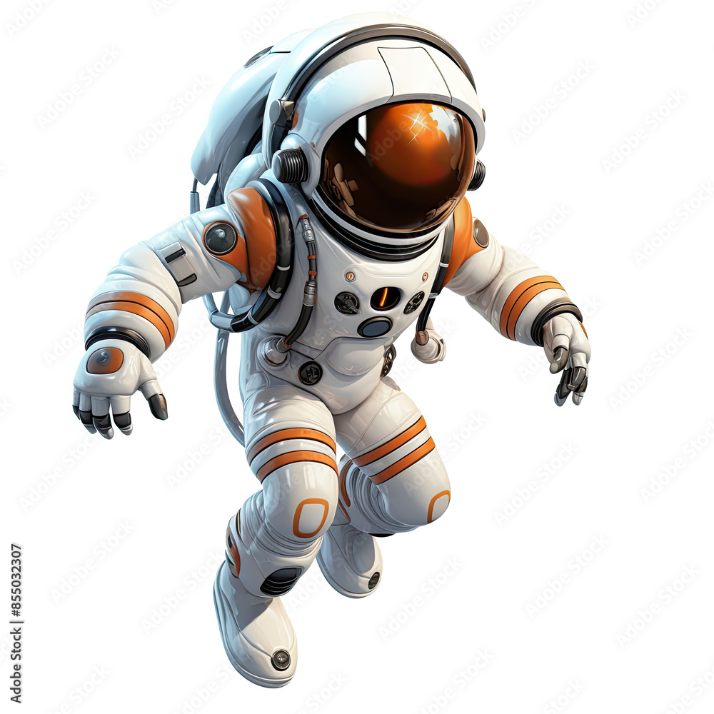 An illustration of an astronaut wearing a white spacesuit An illustration of an astronaut wearing a white spacesuit