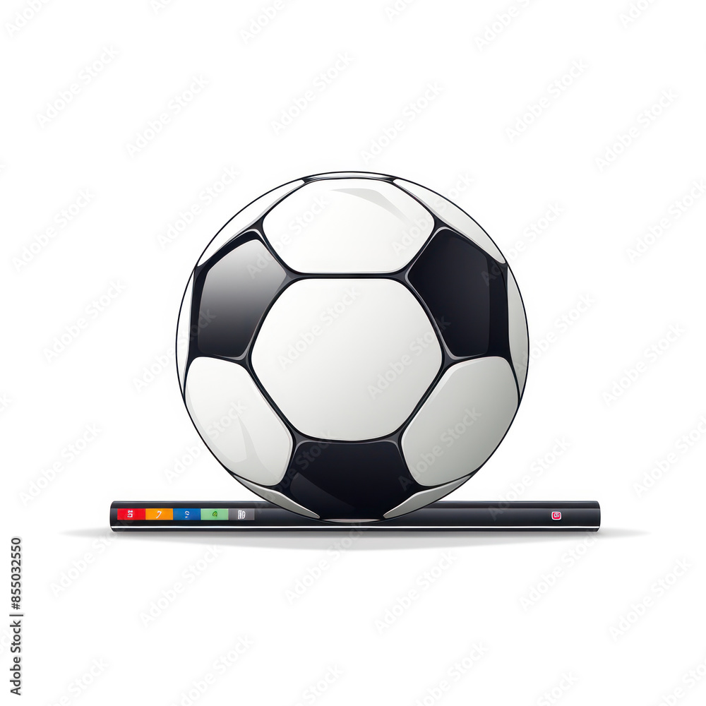 Soccer tv symbol logo template illustration on white background Soccer tv symbol logo template illustration on white background