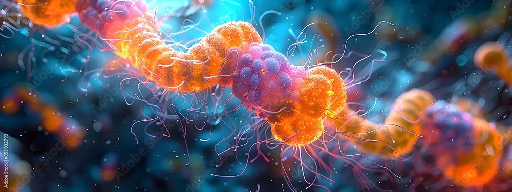Exploring the Vibrant World of the Human Gut Microbiome A Microscopic View