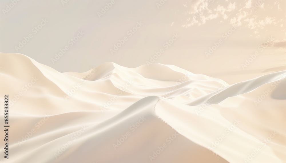 Obraz premium Sand Dune Landscape 3D Rendering Scene