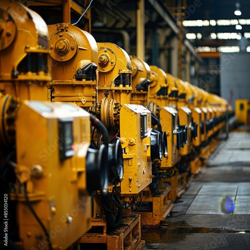 Industrial Generator Room Ready for Operation