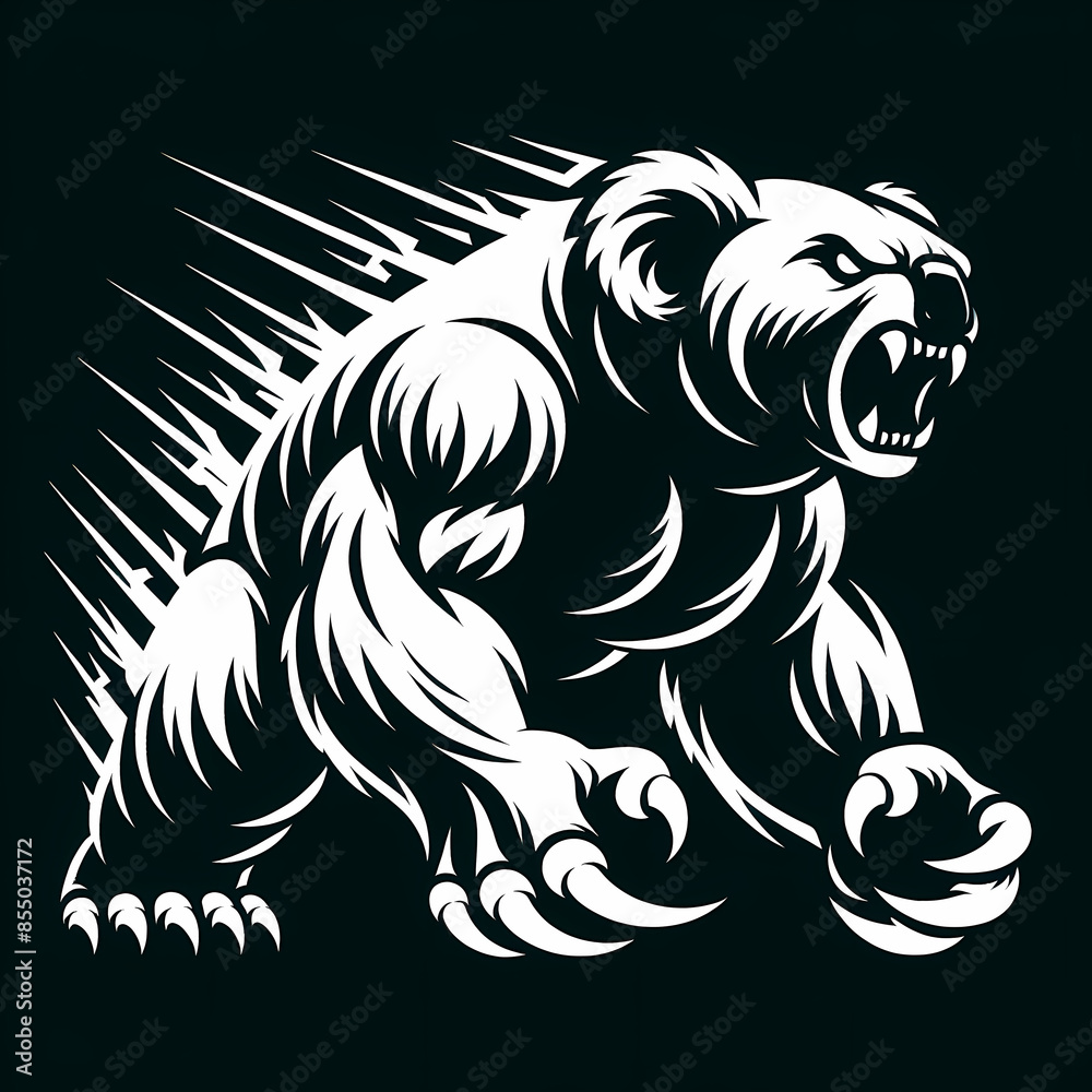 Fototapeta premium Illustration of Koala Monster Vector Art
