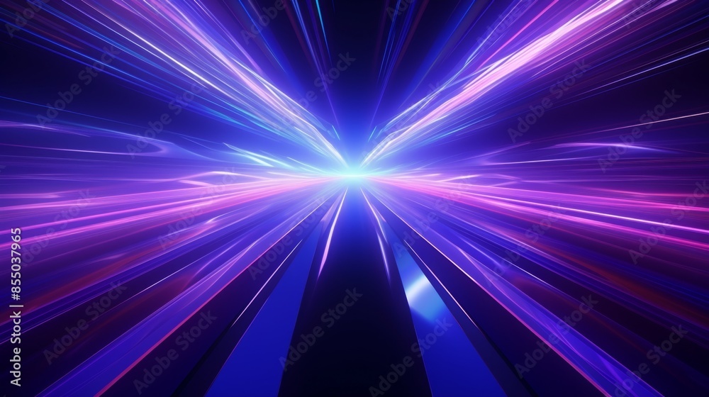 Hyperspace Travel Sci-Fi Concept Illustration Hyperspace Travel Sci-Fi Concept Illustration