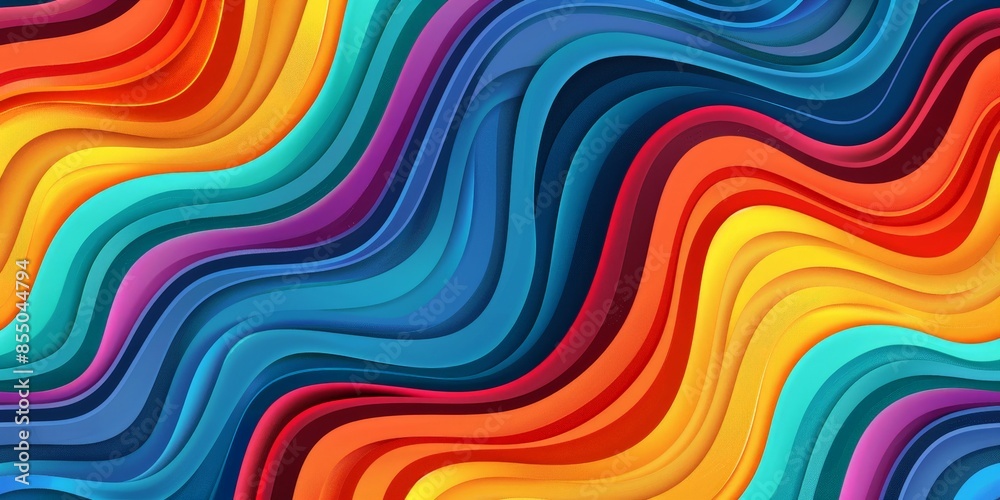 Modern Colorful Curvy Waves Background Modern Colorful Curvy Waves Background