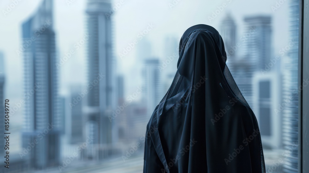 Side view portrait of beautiful Arab young woman wearing traditional arabic clothing. Side view portrait of beautiful Arab young woman wearing traditional arabic clothing.