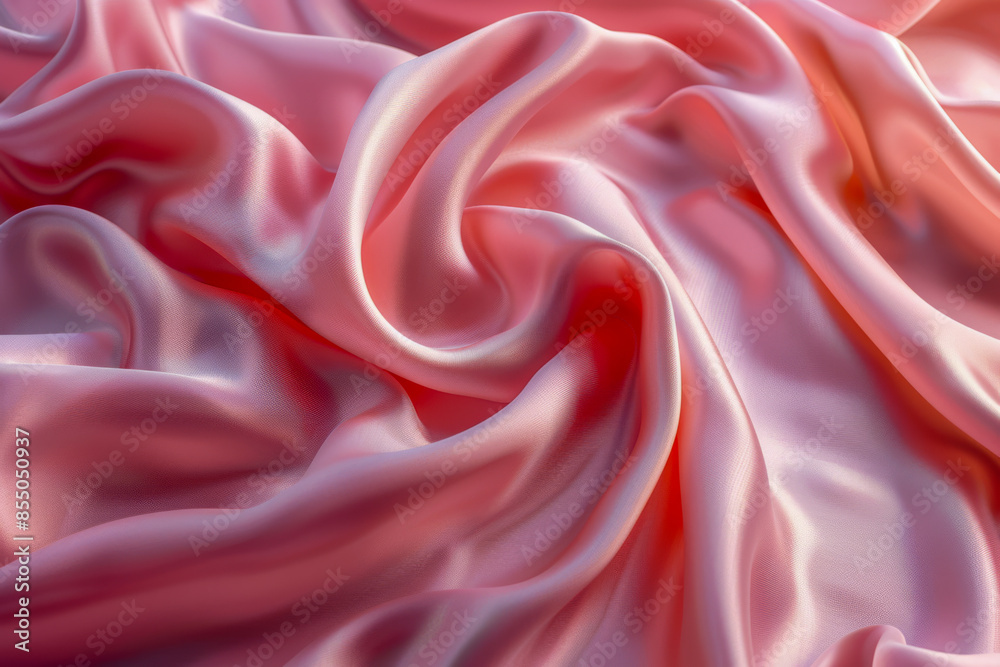 Obraz premium A pink fabric with a swirl pattern
