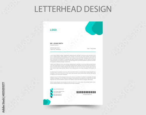 Abstract Letterhead Design Modern Business Letterhead Design Template