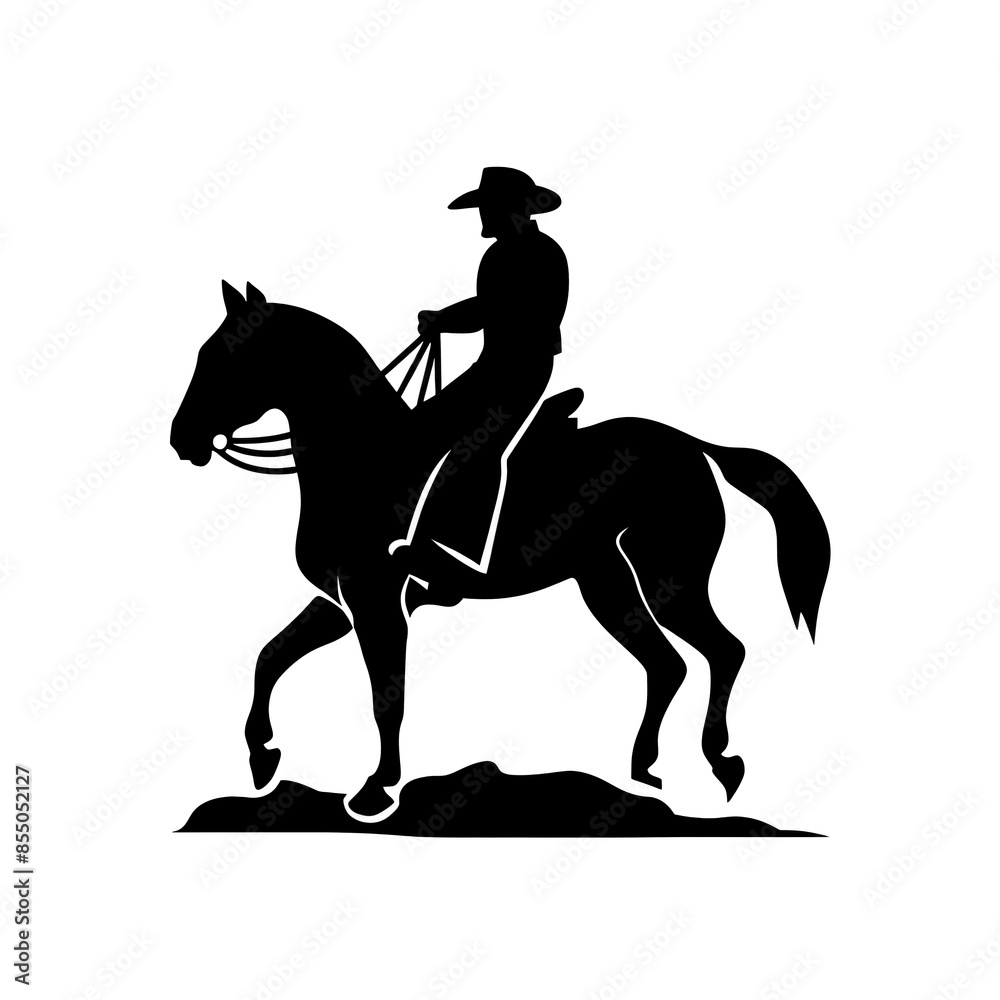 a silhouette of a man riding a horse a silhouette of a man riding a horse