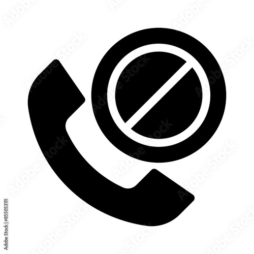 blocked glyph icon