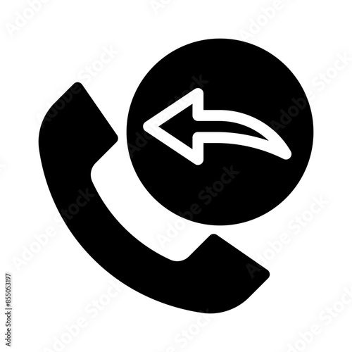 incoming call glyph icon