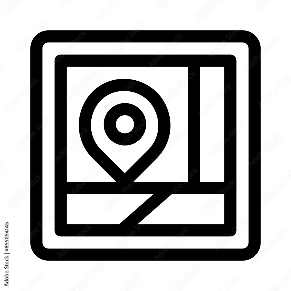 map line icon map line icon